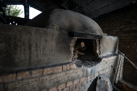 aditional wood fired brick oven in Cayete Colombiaの写真素材