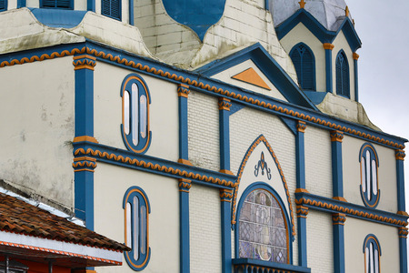 colonial architecture in Filandia Colombiaのeditorial素材