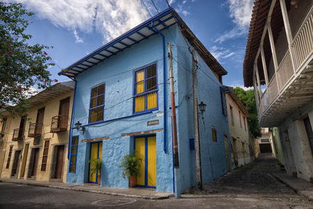 July 12, 2017 Honda, Colombia: the colonial town is listed as one of the country's elite national heritage placesのeditorial素材