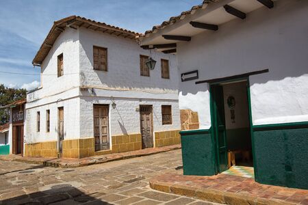 July 22, 2017 Barichara, Colombia: the very popular colonial tourist town is suffering from severe water shortage caused by overpopulationのeditorial素材