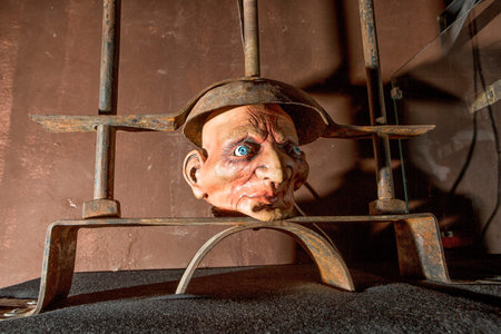 May 20, 2014 Zacatecas, Mexico: torture tool in the inuisition museumのeditorial素材