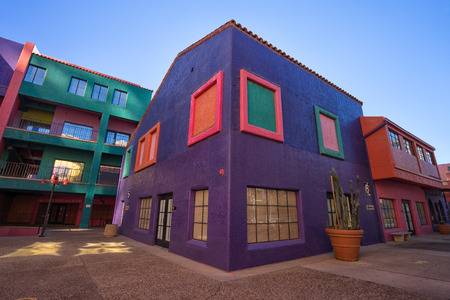 December 5, 2015 Tucson, Arizona: the colourful complex of La Placita in the downtown area is going to be demolishedのeditorial素材