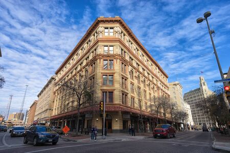 January 3, 2016 San Antonio, Texas: historic buildings in downtown area of the popular tourist cityのeditorial素材