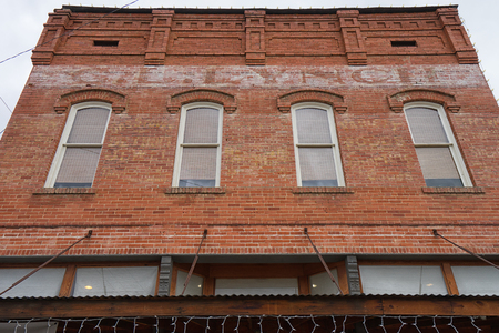 December 26, 2015 Hico, Texas,USA: historic brick building in the center of the small tourist townのeditorial素材