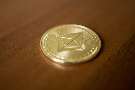 Ether is a cryptocurrency whose blockchain is generated by the Ethereum platform.の写真素材