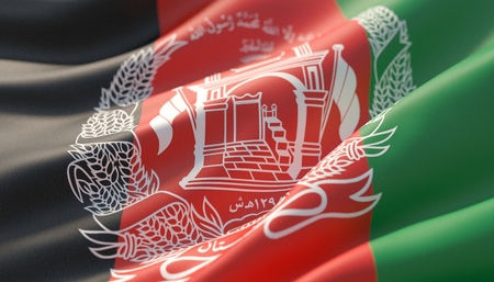Background with flag of Afghanistanの写真素材