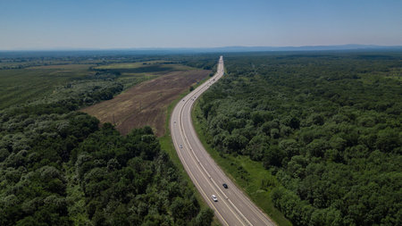 Asphalt Autobahn Highway Road In Germany