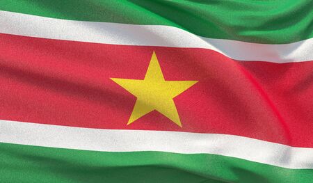 Background with flag of Surinameの写真素材