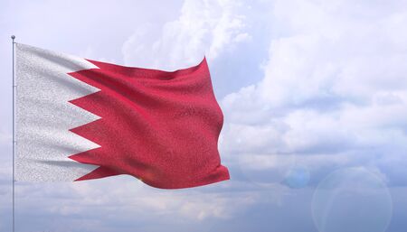 Background with flag of Bahrainの写真素材