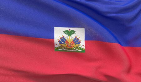 Background with flag of Haitiの写真素材