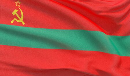 Background with flag of Transnistriaの写真素材