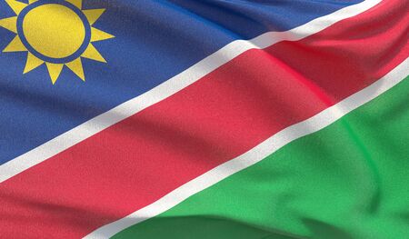 Background with flag of Namibiaの写真素材