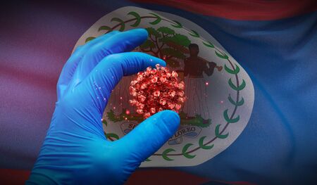 Medical Concept with background flag of Belizeの写真素材