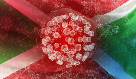 Coronavirus outbreak and coronaviruses influenza background as dangerous flu strain cases as a pandemic medical health risk conceptの写真素材