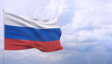 Background with flag of Russiaの写真素材