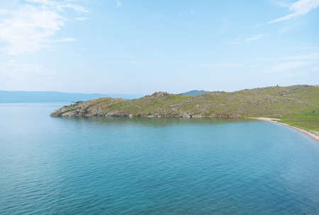Lake Baikal is a rift lake located in southern Siberia, Russia. The largest freshwater lake by volume in the world. A Natural Wonder Of The World.の写真素材