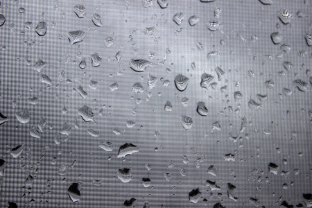 rain drops on glassの写真素材