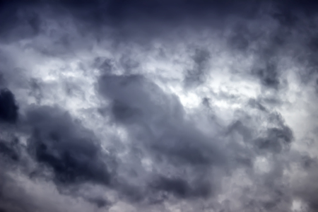 gray rainy cloudsの写真素材