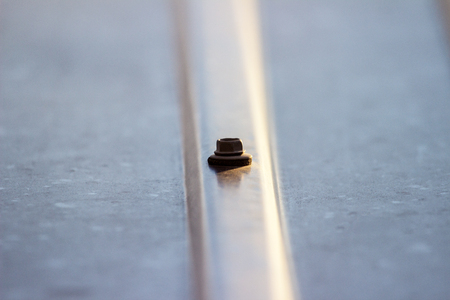 self-tapping screws for roofの写真素材