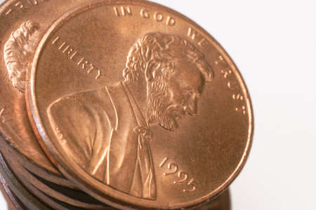 lincoln pennyの写真素材