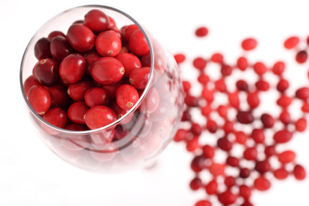 delicious cranberries , in a glass. concept cranberry juiceの写真素材