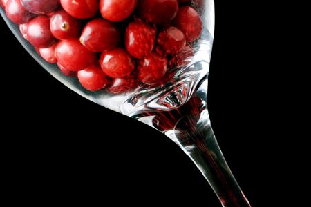 delicious cranberries , in a glass. concept cranberry juiceの写真素材