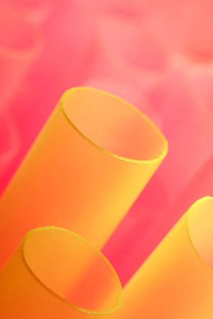 drinking straws, shallow depth of fieldの写真素材