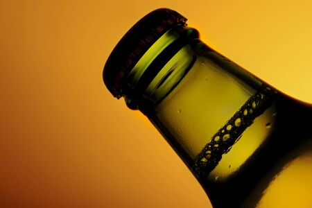 small bottle of unopened alcoholic drinkの写真素材