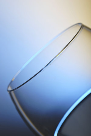 drinking glass with space for textの写真素材