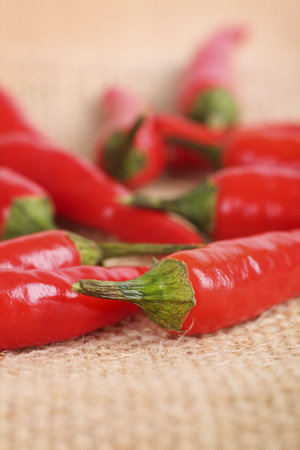 Bird eye chillies, classed as very hot chillies perfect for classic Thai cooking.の写真素材