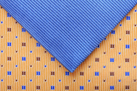 silk tie's arranged as an envelope