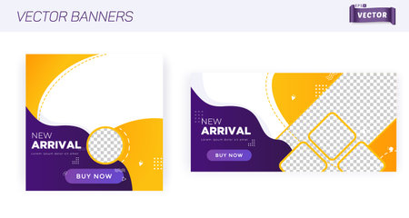 Editable Vector Banner Templates for Advertisementのイラスト素材