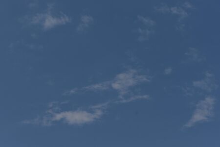 Blue Sky with White Clouds, Nature Background.の写真素材