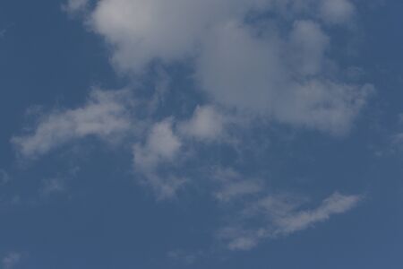 Blue Sky with White Clouds, Nature Background.の写真素材
