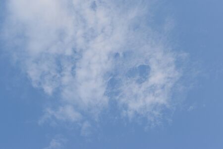 Blue Sky with White Clouds, Nature Background.の写真素材
