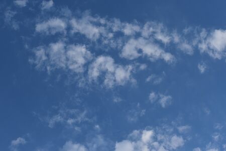 Blue Sky with White Clouds, Nature Background.の写真素材