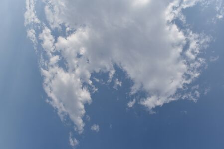 Blue Sky with White Clouds, Nature Background.の写真素材