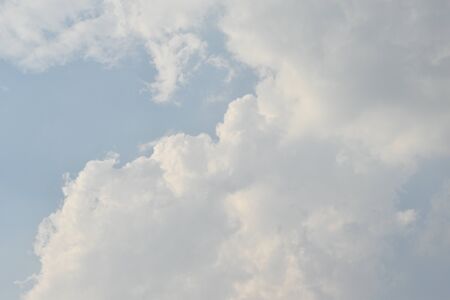 Blue Sky with White Clouds, Nature Background.の写真素材