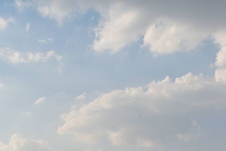 Blue Sky with White Clouds, Nature Background.の写真素材