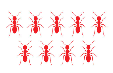 Red Ant Pattern Designのイラスト素材