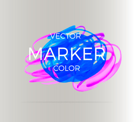 Vector stripes drawn with markers. Elements for design and backgroundのイラスト素材