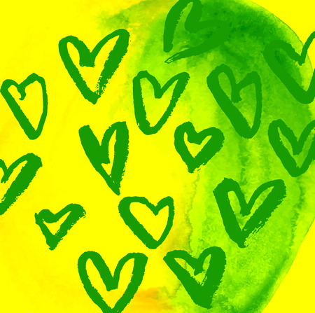 Vector grunge heart, Valentine day, illustration vintage design elementのイラスト素材