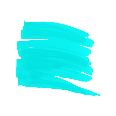 Vector turquoise stripes drawn with markers. Elements for design and backgroundのイラスト素材