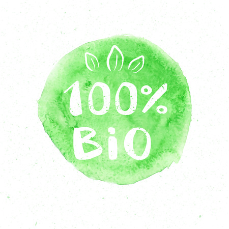 Hand-drawn typographic elements for design. Natural products and vegan food labelsのイラスト素材