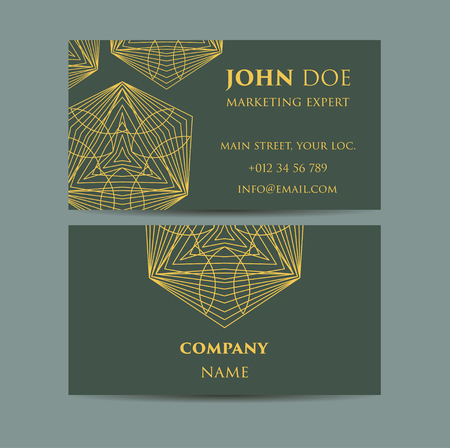 Vintage decorative elements. Business Cards. Ornamental floral. Oriental pattern, vector illustration. Islam, Arabic Indian turkish motifsのイラスト素材
