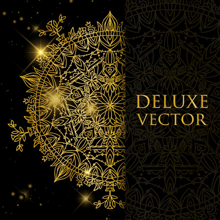 Oriental pattern, vector illustration. Islam Arabic Indian turkishのイラスト素材