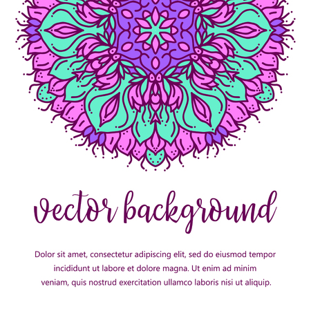 Geometric circle element. Islam, Arabic, Indian turkish chinese ottoman motifsのイラスト素材