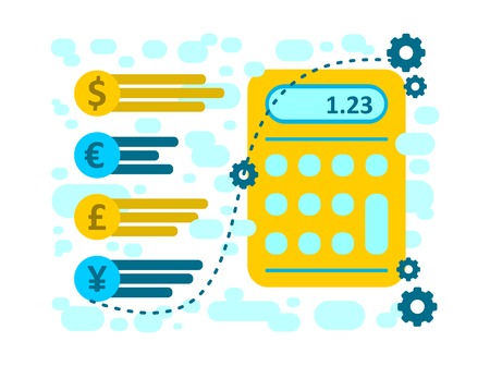 Vector illustration money bills and Cash Icon in flat designのイラスト素材