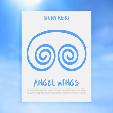 Non Traditional Reiki Symbols. The word Reiki is made up of two Japanese words, Rei means Universal - Ki means life force energy.のイラスト素材