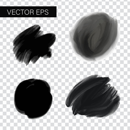Abstract vector ink background. Black, white ink in water.のイラスト素材